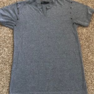 John Eshaya studded T shirt